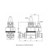 AGH  90-ER25C-2 Lightweight  Double head 90° Angle head - Big-tools Industrial Supply Tools for Metal Cutting